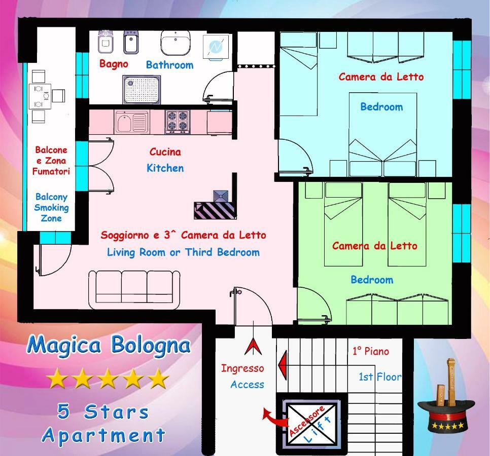 Magica Bologna Apartamento Exterior foto